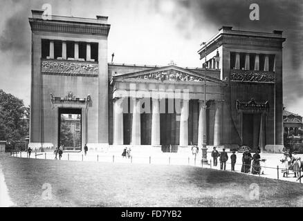 Koenigsplatz (King`s Square) in Munich around 1900 Stock Photo